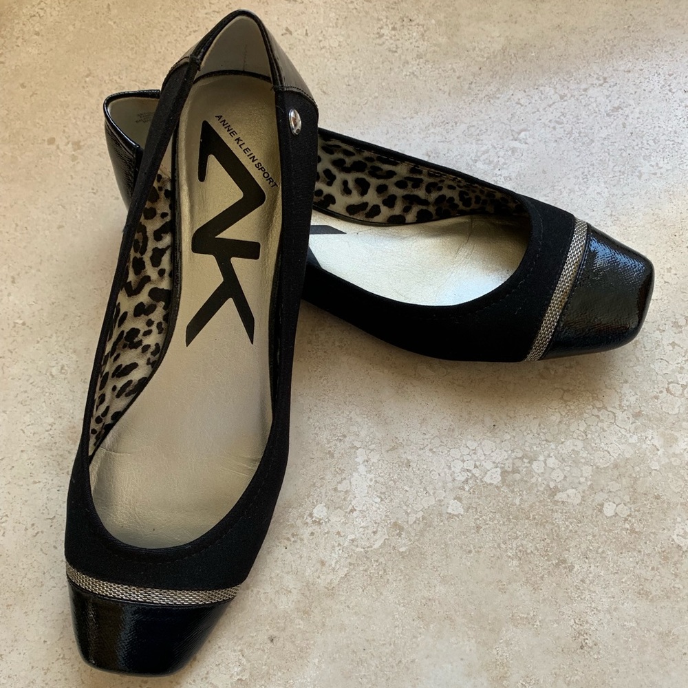 Anne Klein Sport black flats, slip on shoes